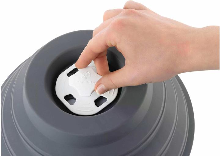Produktbild KitchBo Mikrowellenhaube Faltbar 7 cm, Grau