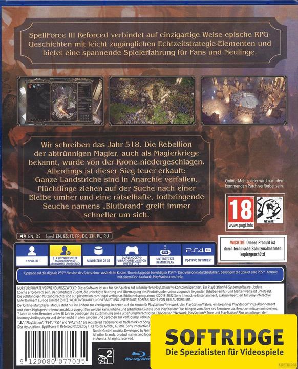 Immagine prodotto THQ SpellForce 3 Reforced (PS5, PS4, DE)