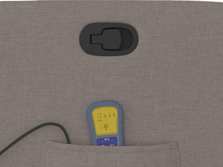 Actual product image vidaXL Massage chair taupe fabric