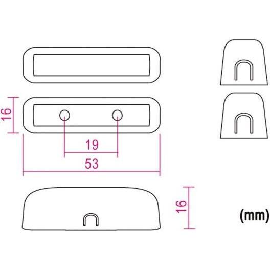 Thumbnail - Velleman Magnetic Switch 0.5A 100V Dc Nc, Taster + Schalter, Weiss