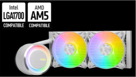 Actual product image MSI Mag Coreliquid E240 White