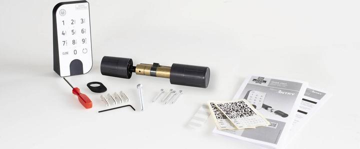 Image du produit Burg Wächter Serrure de porte sans fil ENTRYhome 5001 PIN (Bluetooth, Smartphone, Combinaison électronique de chiffres)