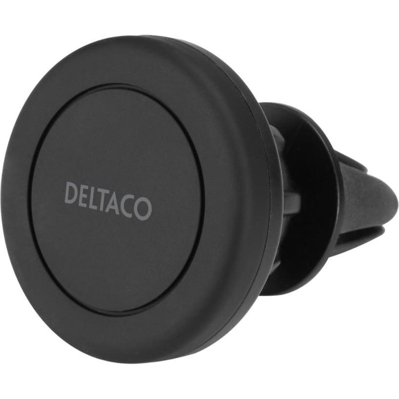 Deltaco Magnetic Mobile Phone Holder for Car with Air Vent Mount - Black, Smartphone Halterung, Schwarz