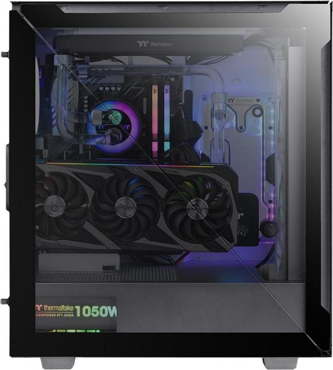 Actual product image Thermaltake Divider 500 TG Air Black (ATX)