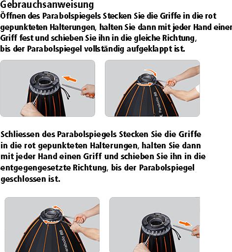 Actual product image Godox Parabolic LightFocusing System Kit,128cm (Parabolic Softbox, 128 cm)
