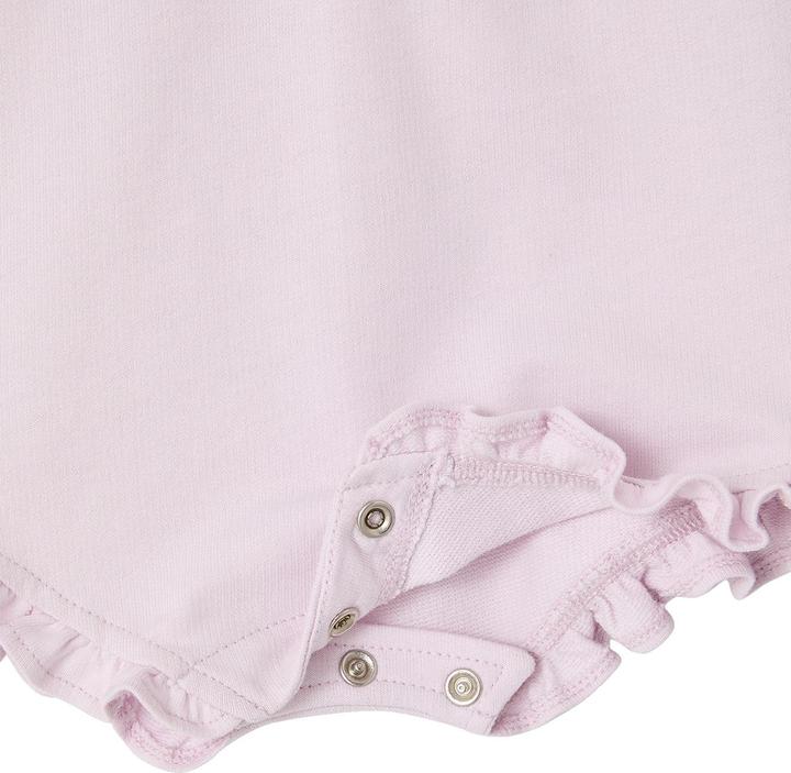 Actual product image Vertbaudet Bio-Kollektion: Mädchen Baby-Set aus Kurzoverall und Haarband (68)