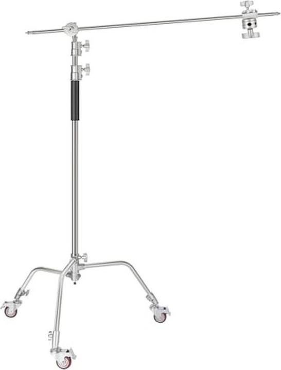 Immagine prodotto Neewer Treppiede C Pro Metallo con Ruote e Braccio Estensibile (330 cm)