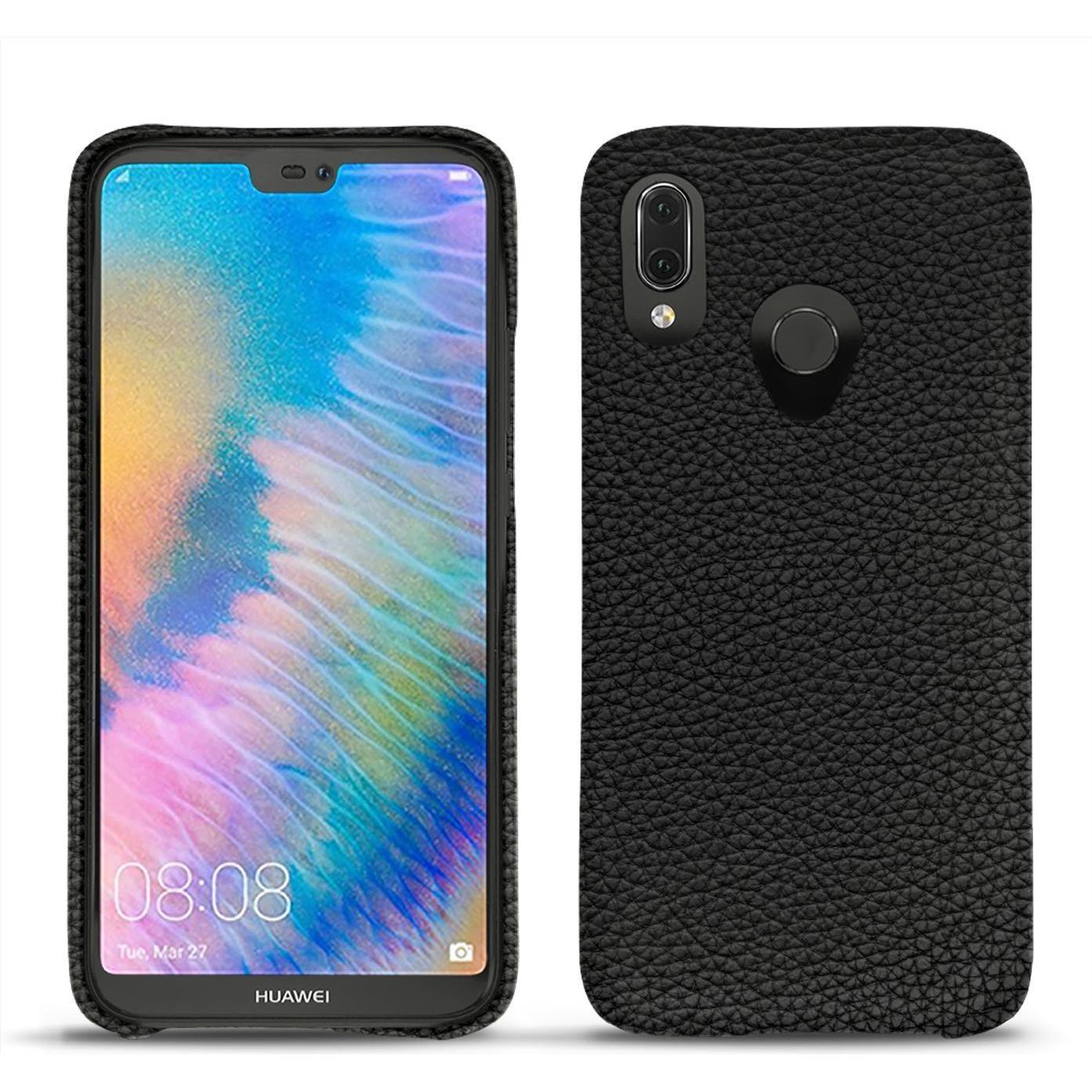 Noreve Lederschutzhülle (Huawei P20 Lite), Smartphone Hülle, Schwarz