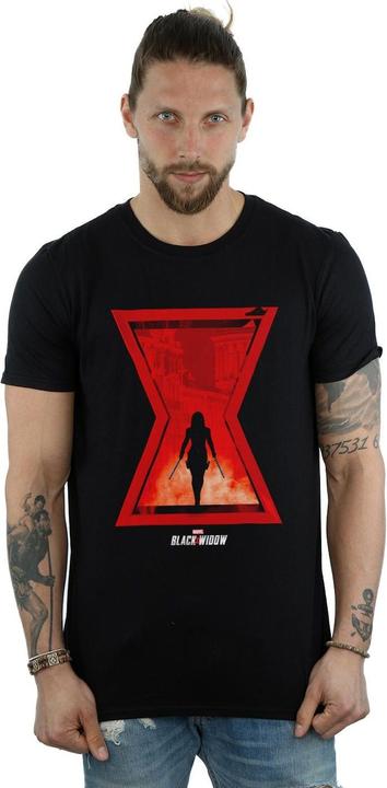 Image du produit Mens Black Widow Movie Icon Silhouette T-Shirt (S)