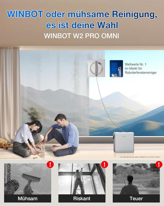 Produktbild Ecovacs WINBOT ‎W2 PRO Omni Set
