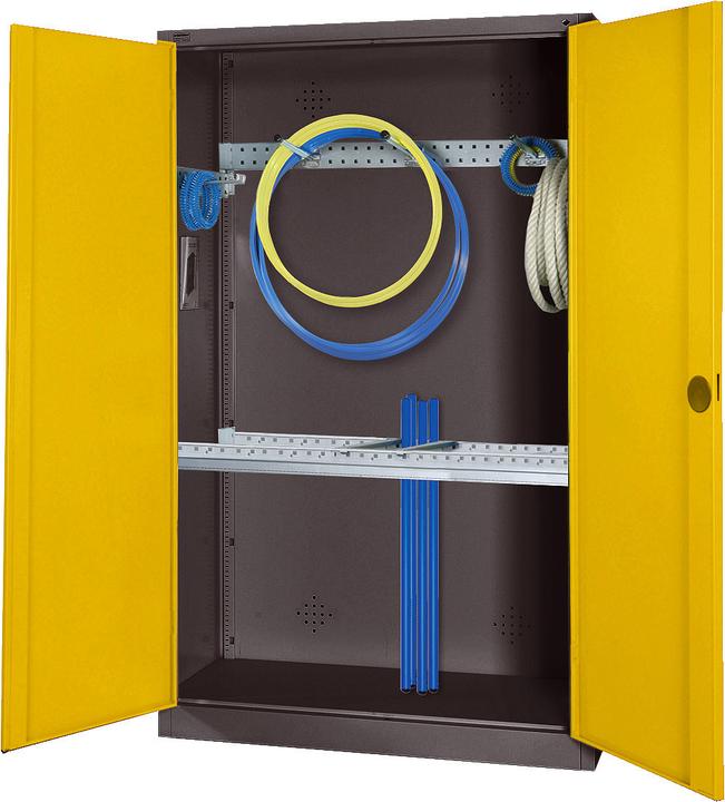 Immagine prodotto C+P Armadio modulare per attrezzature sportive con attrezzatura di base (HxLxP: 195x120x50 cm, con ante
