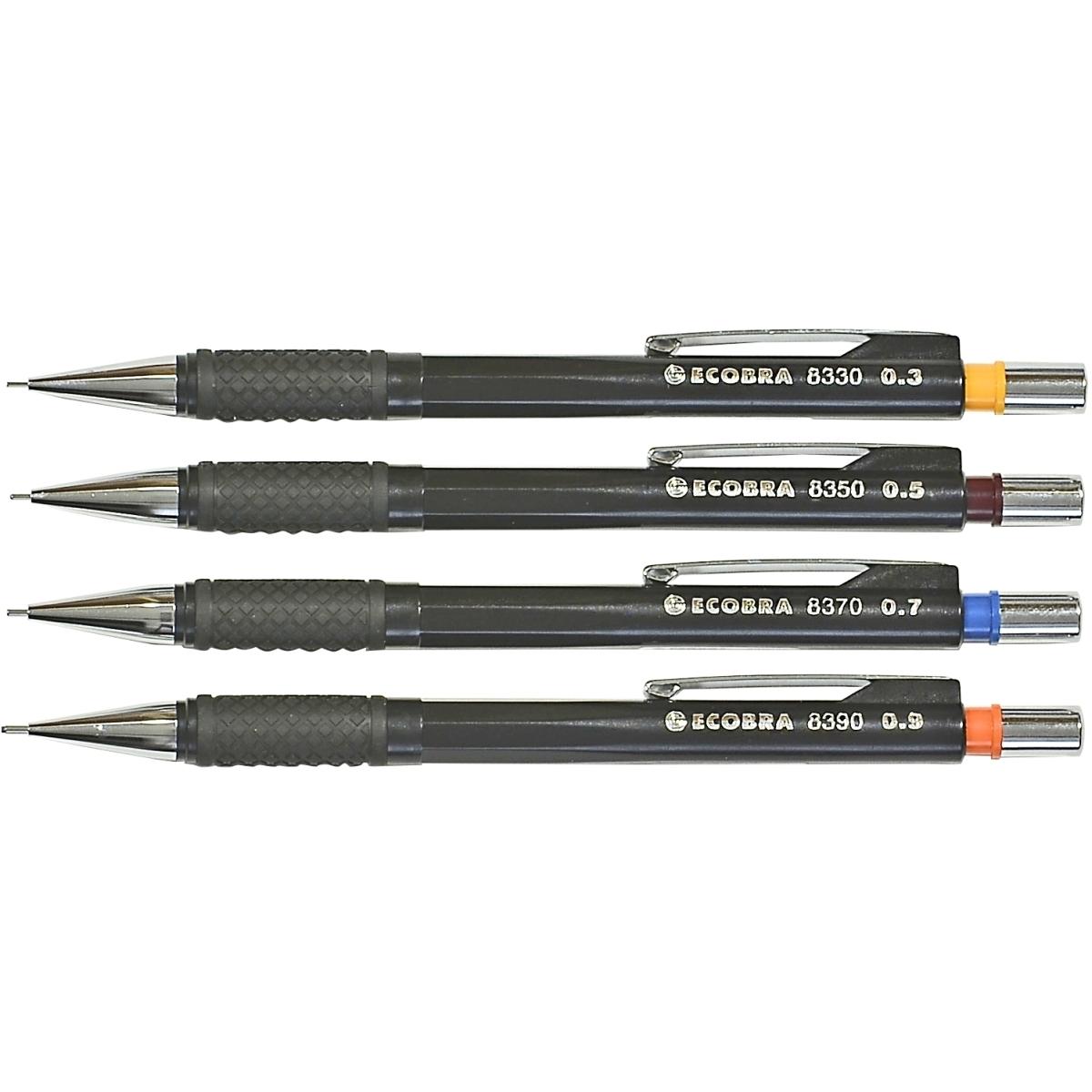 Thumbnail - Ecobra, Bleistift, Feinminenstift-Set 0,3/0,5/0,7/0,9 + Feinminen HB (HB, 1 x)