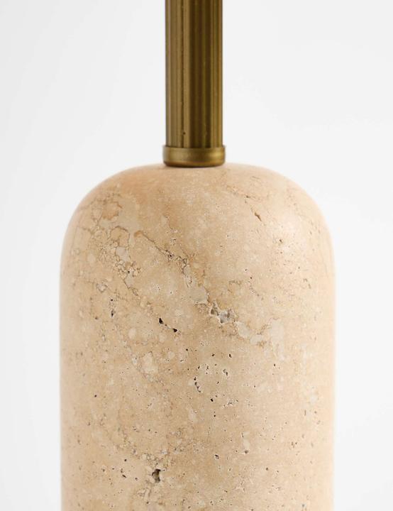 Produktbild Opviq Solara Linen Traverten Table Lamp (E27)