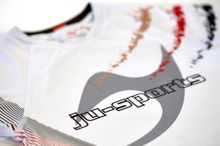 Actual product image Ju-Sports Rashguard Pro C18 Germany short sleeve white (L)