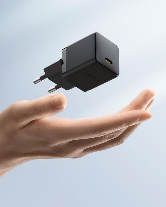 Productafbeelding Baseus - Wandoplader Palm (P10111605113-00) - Snelle oplader, Type-C, PD 30W, 5V/3A - Cluster Zwart (30 W, 1 portie)