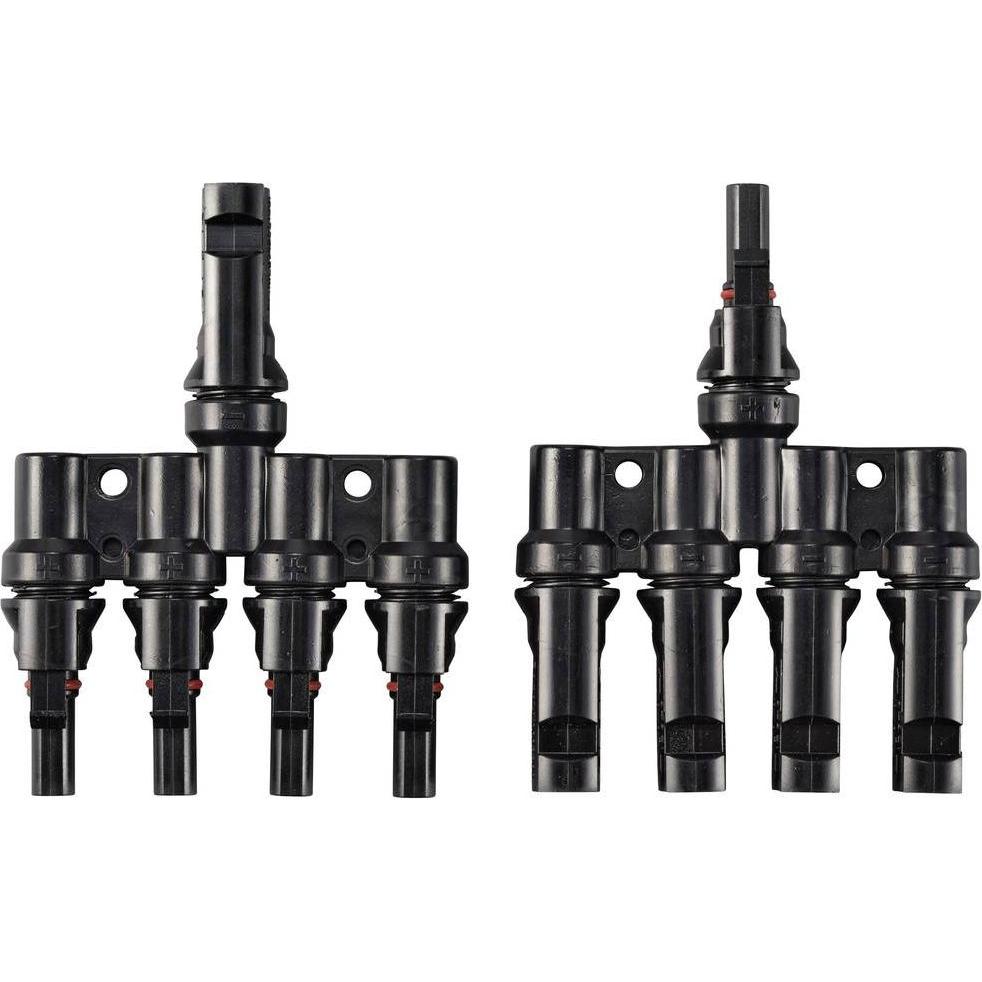 Thumbnail - Sygonix, Zubehör Solarenergie, Solaradapter T-Verbinder (4 zu 1) 1000V SY-6408002 Y-Stecker (Solarstecker)