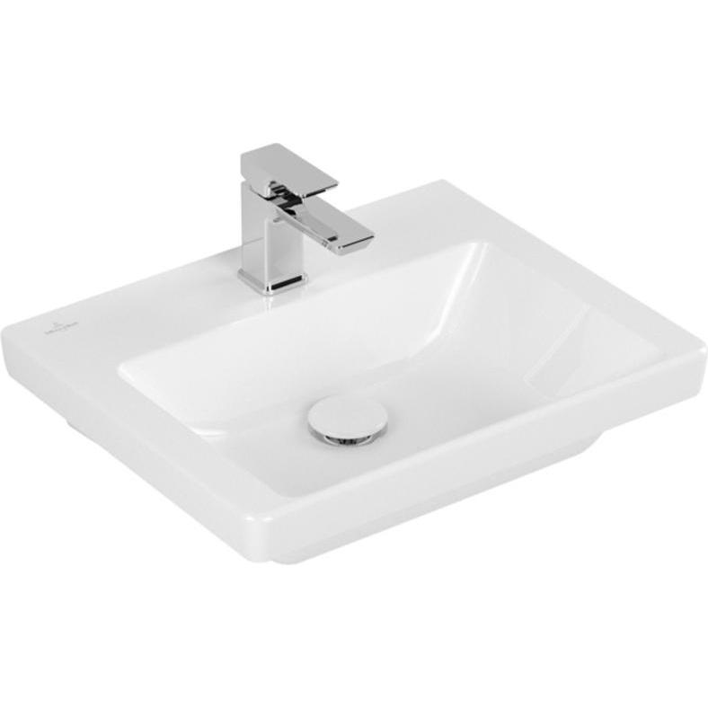 Villeroy & Boch, Waschbecken, V&B Handwaschbecken SUBWAY 3.0 500x400mm o ÜL mit HL we C+ (400 mm, 500 mm)