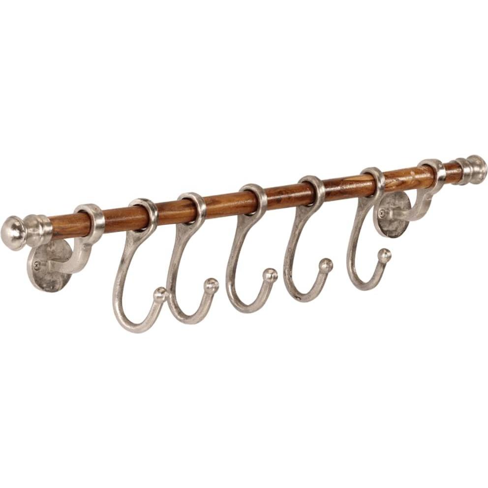 VidaXL, Garderobe + Kleiderhaken, Wand-Hakenleiste