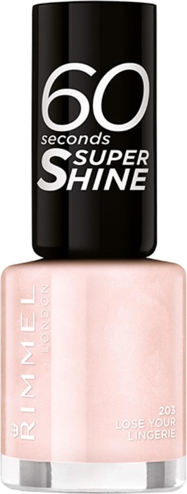 Rimmel London Rimmel - 60 Seconds Super Shine - Nail Polish 8 Ml 203 Lose Your Lingerie (faced5, Farblack)