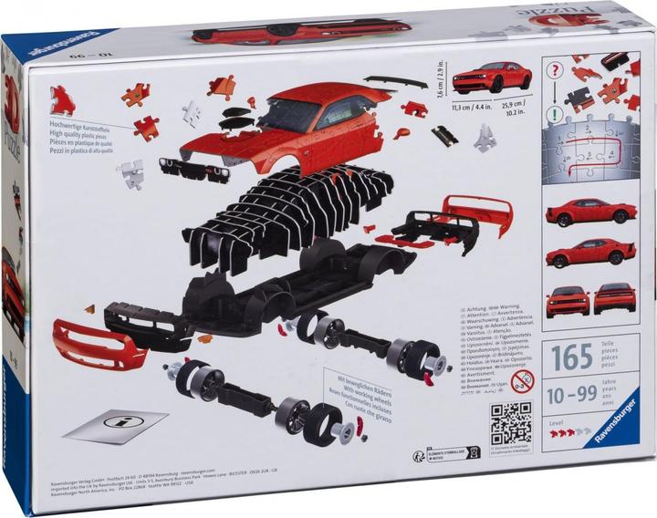 Productafbeelding Ravensburger RAV puzzel Dodge Challenger R/T Scat Pac 11284 (108 onderdelen)