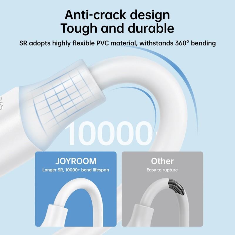 Thumbnail - Joyroom S-UM018A9 2.4A USB-A to Micro Fast Charging Data Cable 1m-White (1 m), USB Kabel
