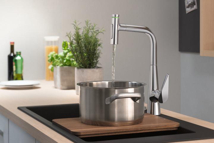 Image du produit hansgrohe Distributeur de liquide vaisselle/lotion A51, version encastrable, noir mat