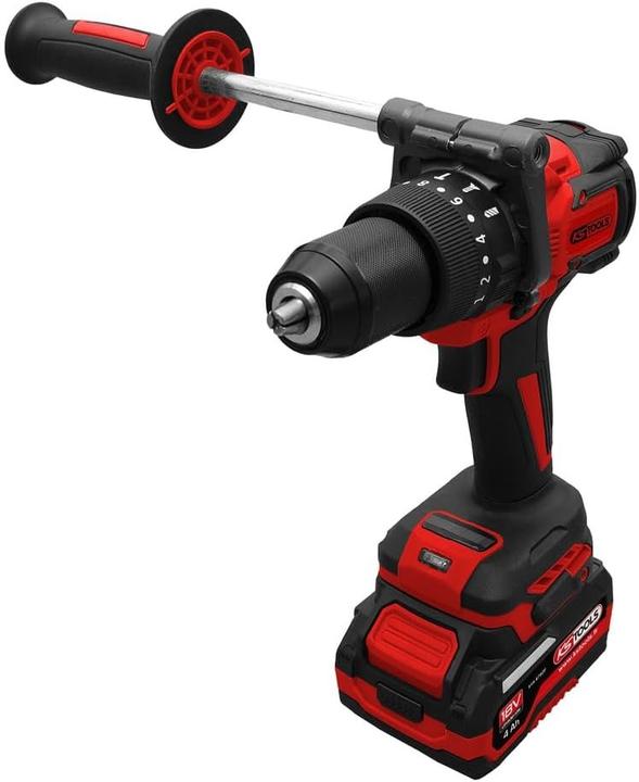 Produktbild KS Tools Akku-Bohrschrauber mit 18V, 2 Akkus, 150Nm Drehmoment, Schlag- und Bohrmodus