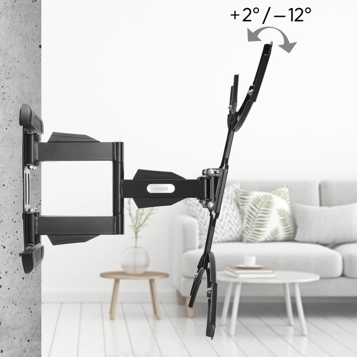 Image du produit Hama Support TV mural, pivotant, inclinable, extensible, 229 cm (90") à 50 kg (Mur, 90", 50 kg)