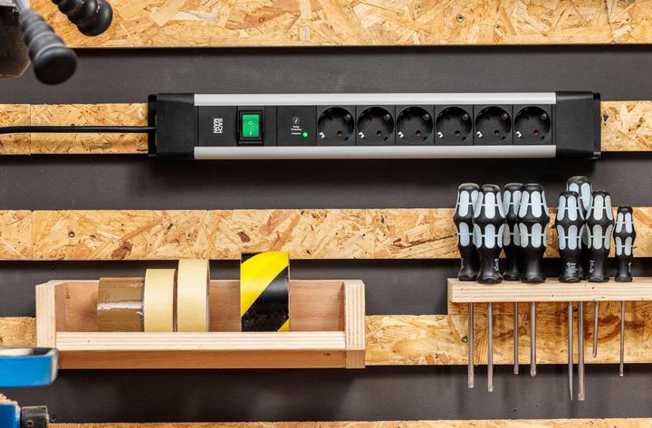 Actual product image Bachmann Steckdosenleiste 12fach Schalter (12x, CEE 7/3, 2 m)