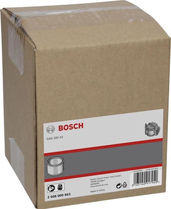 Image du produit Bosch Professional Zubehör Filtre à plis plats GAS 18V-10L