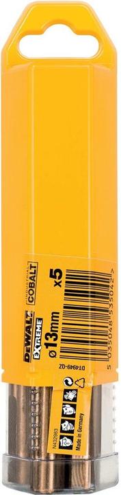 Produktbild DeWalt COBALT RETURN FOR METAL 13,0mm 5pcs. (13x151 mm)