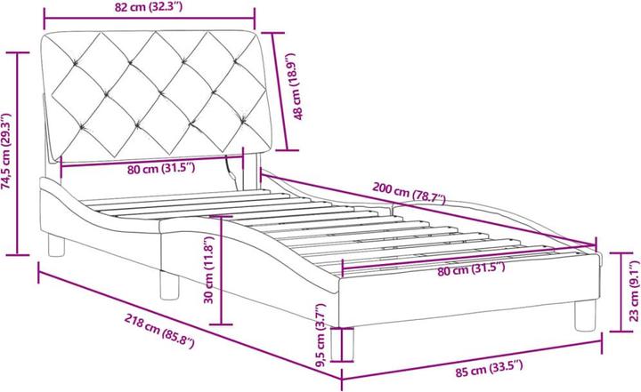 Image du produit vidaXL Bettgestell (140 x 200 cm)