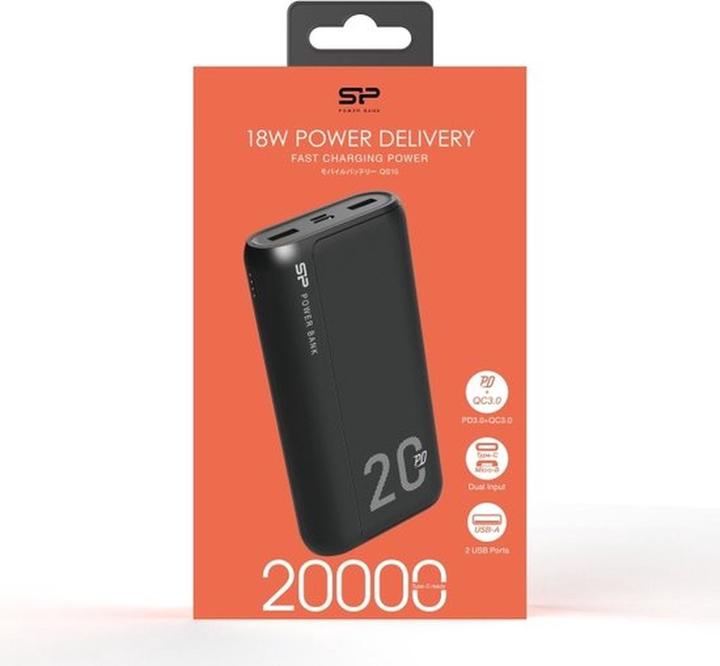 Produktbild Silicon Power QS15 Powerbank (20000 mAh, 18 W, 74 Wh)