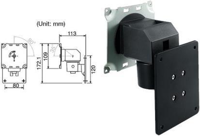 Actual product image Eizo Wall mount for 17"-27", black