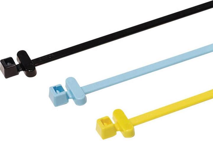 Produktbild HellermannTyton RFID Cable Tie - T50RFIDCLA.NY3P (Kunststoffkabelbinder, 200 mm, 100 Stk.)