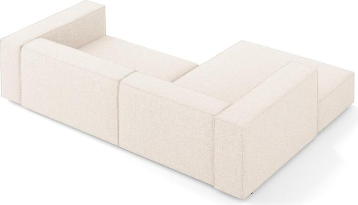 Actual product image Cosmopolitan Design Left Corner Sofa, "Arendal", 3 Seats, Light Beige, 224x166x70 Made in Europe (Corner sofa)