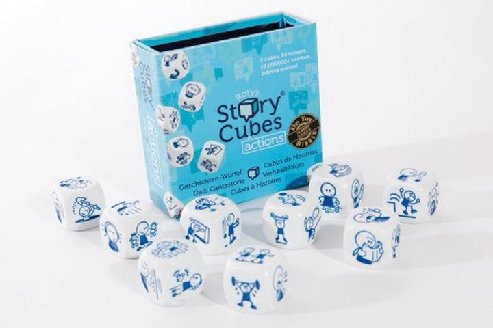 Productafbeelding Rory's Story Cubes Rory's verhaalblokjes: Acties (Frans, Italiaans, Duits)