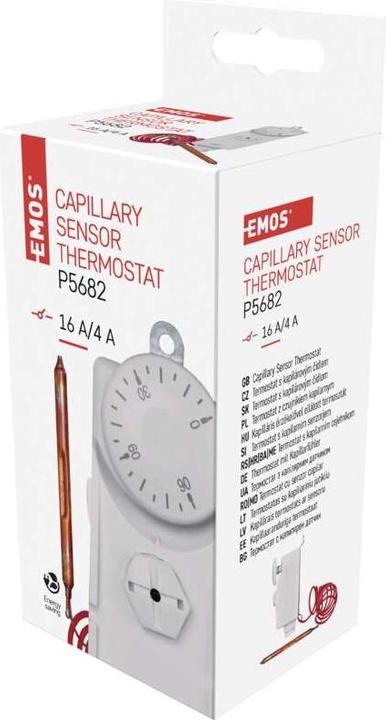 Produktbild Emos Anlege-Thermostat mit Fernfühler P5682, manuell