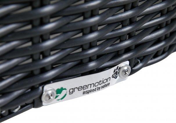 Image du produit Greemotion Canapé pour chien aspect rotin rond, noir, taille M (Chat, Chien)