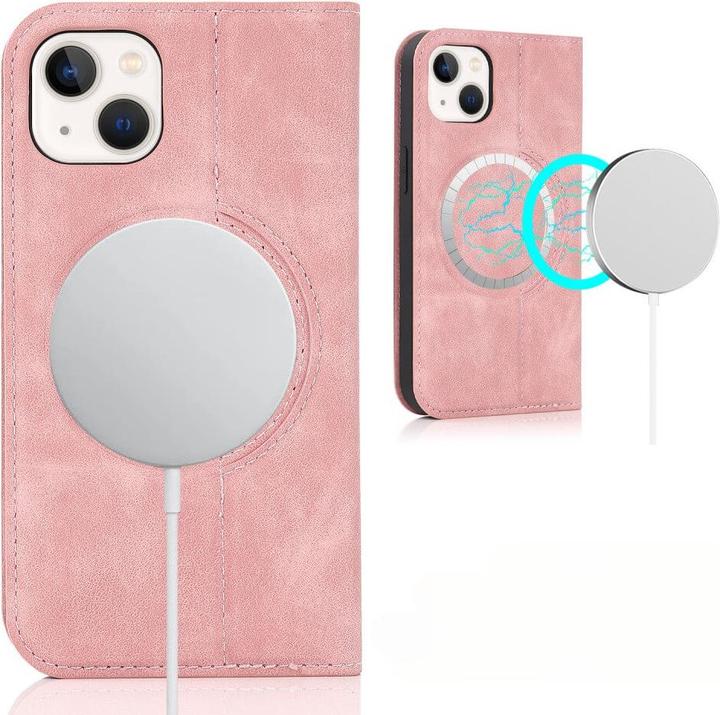 Produktbild Cover-Discount iPhone 15 - MagSafe Flip Case RFID rosa (Apple iPhone 15)