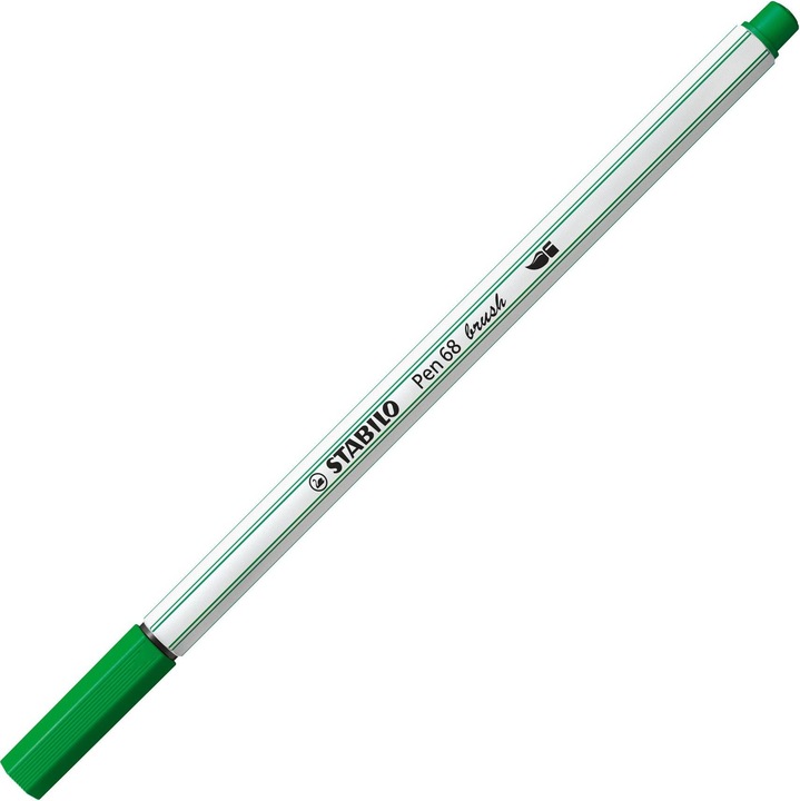Image du produit STABILO Pen 68 brush Stylo feutre Premium (Vert, 1 x)