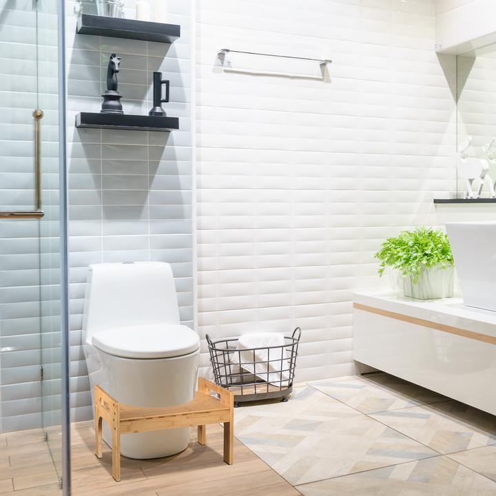 Actual product image Relaxdays Toilet stool