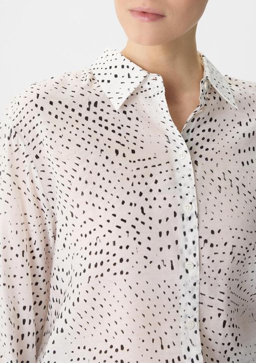 Produktbild Comma Bluse Ramie-Bluse mit All-over-Print (46)