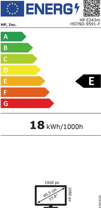 Energie-Label HP EliteDisplay E243m (1920 x 1080 Pixel, 24")