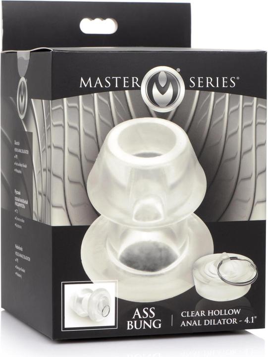 Image du produit Master Series Plug anal transparent creux avec bouchon