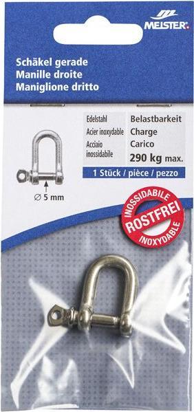 Produktbild Meister Schäkel INOX 5mm gerade