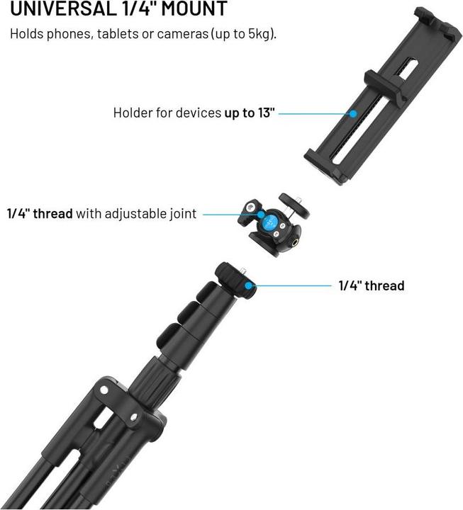 Produktbild Fixed Schöpferstand, schwarz (Kunststoff, Metall)