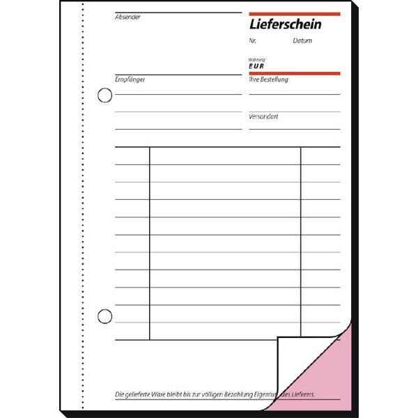 Produktbild Sigel Formularbuch "Lieferschein mit Empfangsschein", A6 (100x)
