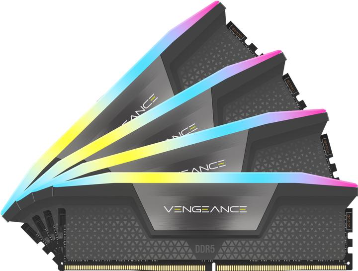 Productafbeelding Corsair VENGEANCE RGB DDR5 6000MT/s 32GB - GREY (2 x 16GB, 3000 MHz, DDR5 RAM, DIMM 288 pin)