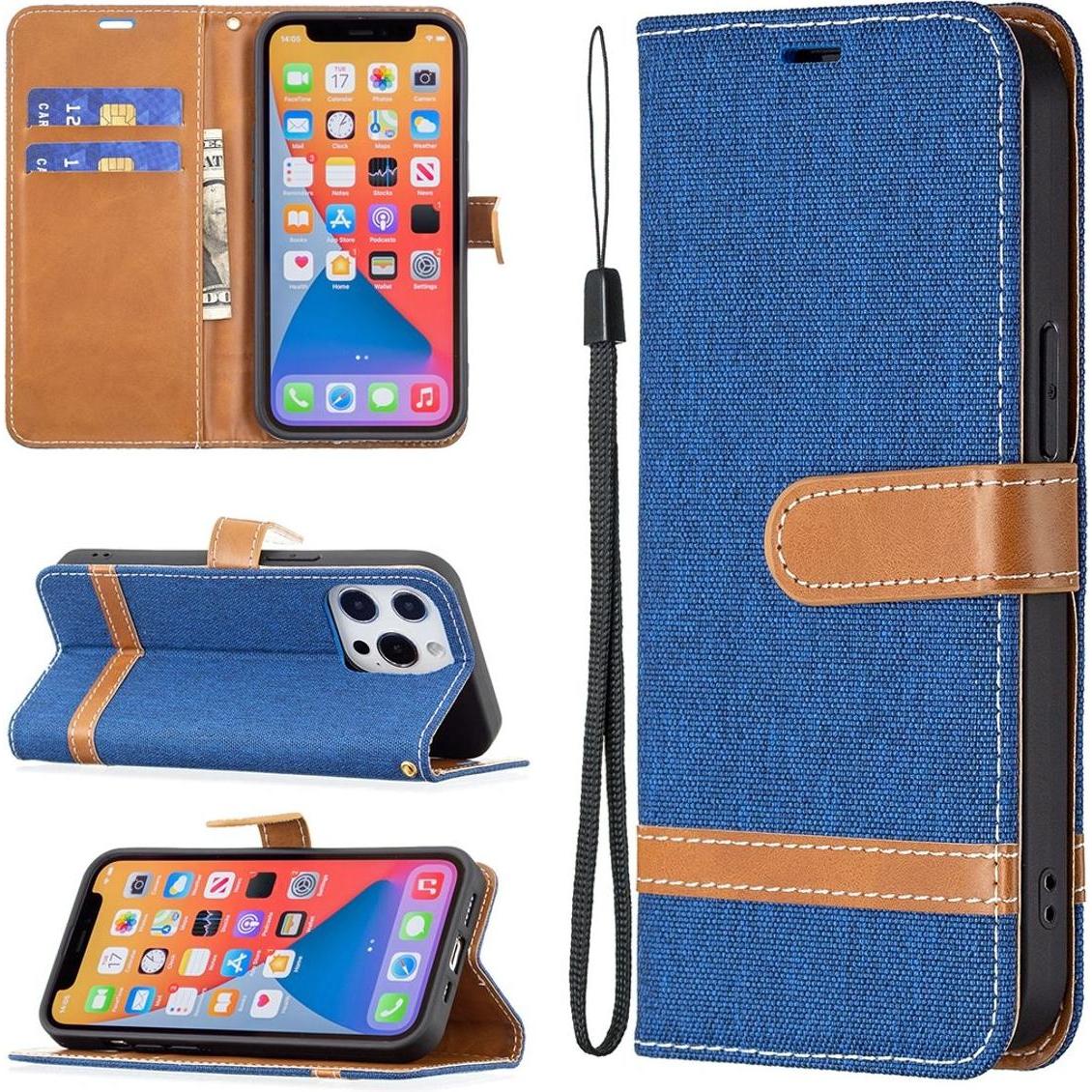 König Design Hülle Handy Schutz für Apple iPhone 13 Pro Max Case Cover Tasche Etuis Blau Neu (Apple iPhone 13 Pro Max), ...